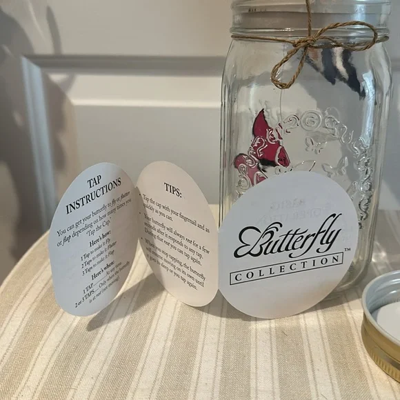 Butterfly Collection, Pink Butterfly & Multi-Colored Butterfly in a Jar! - Picture 12 of 13